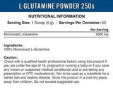 Applied Nutrition L-Glutamine 250g nutritionals bargain supps