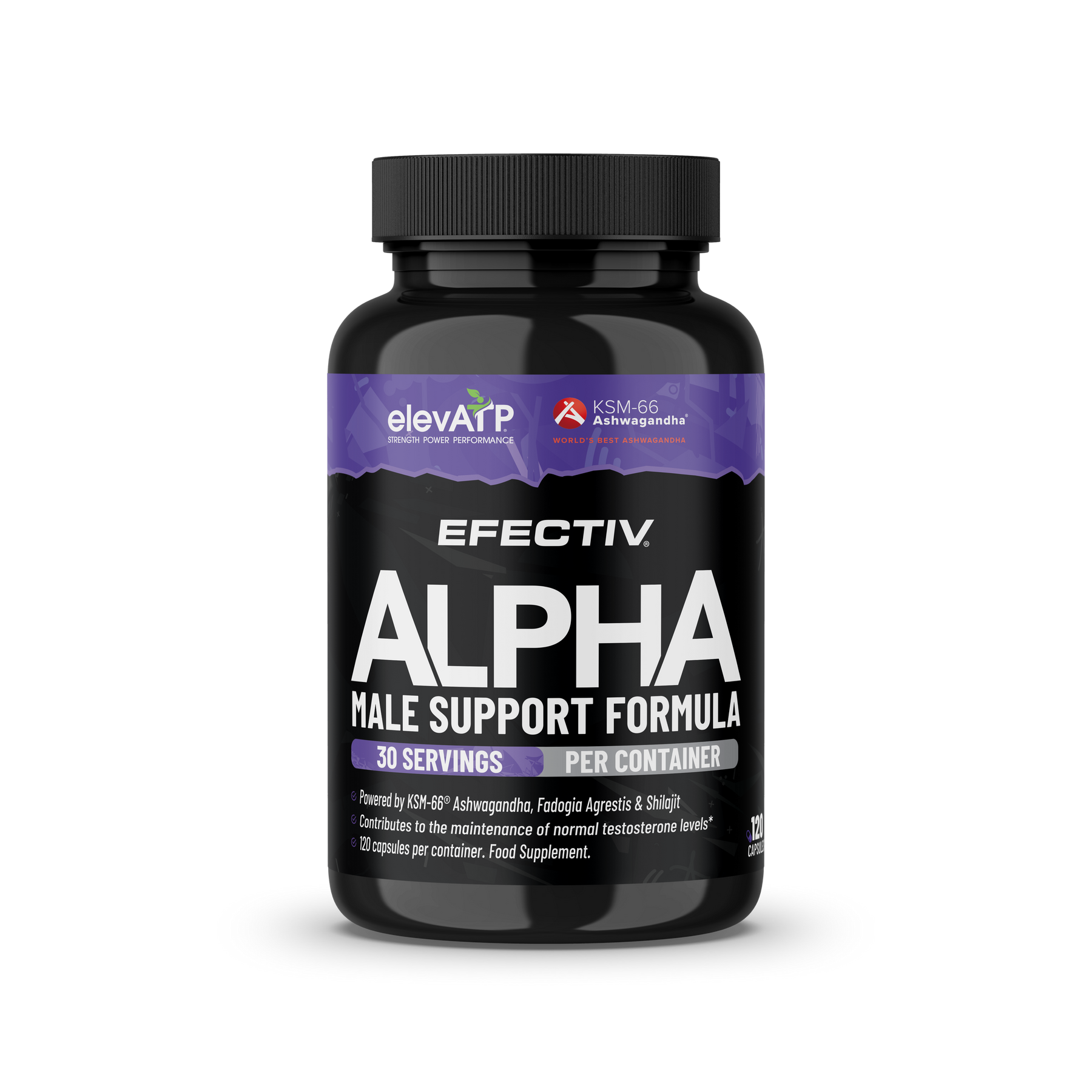 Efectiv Nutrition ALPHA Male Support 120Caps - EFE122