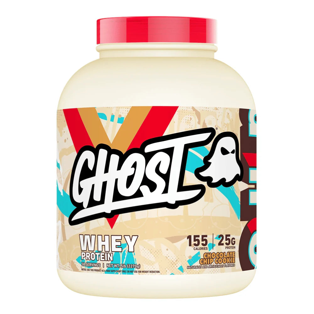 ghost whey protein chocolate chip cookie 2270g bargain supps